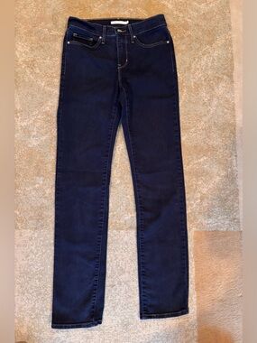 Levi’s 312 Shaping Slim Jeans Womens 27x32 Dark Wash Stretch Denim